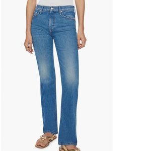 MOTHER   The Smarty Pants Skimp High Waist Straight Leg Jeans